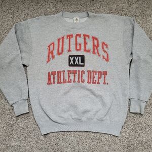 Vintage Rutgers University Crewneck Sweater Mens Large